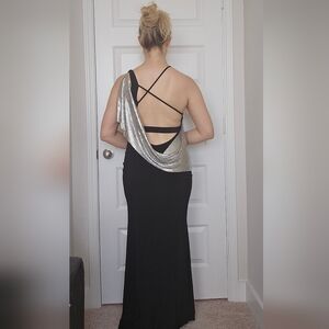 ASOS Black Maxi Dress - Removable Chainmail!